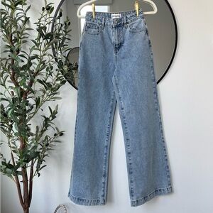 Princess Polly PP DNM Light Blue High-Rise Wide Leg Jeans 2